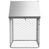 VidaXL Outdoor Dog Kennel with Roof 39.4 in.x39.4 in.x59.1 in. - 3 of 4