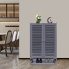 YIYIBYUS 7-Tier Shoe Storage Cabinet Modern Shoe Organizer With 2 Doors - 3 of 4