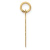 Black Bow Jewelry 14k Yellow Gold Madison Collection LG Classic Script Initial O Pendant - 2 of 4
