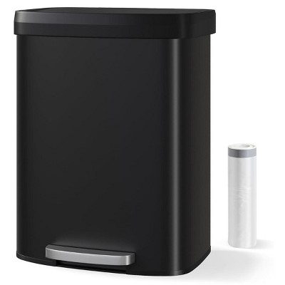 16 Gallon / 60 Liter Stainless Steel Trash Can,For Office, Bathroom, Dining Room