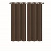 Solid Blackout Thermal Grommet Curtain Panels With Foam Backing (Set of 2) - 2 of 3
