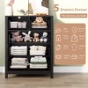 Garvee 5 Drawer Dresser for Bedroom, Tall Dresser with Deep Drawers, Metal Knobs, Modern Wood Grain Chests of Drawers for Entryway, Hallway - 4 of 4