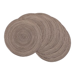 REGALWOVEN Farmhouse Thick Rattan Washable Kitchen Placemats 6 Pcs - 1 of 4