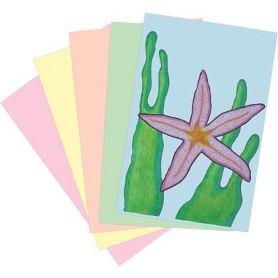 Pacon Newsprint Drawing Paper, 30 lb, 12 x 18 Inches, Assorted Color, 500 Sheets