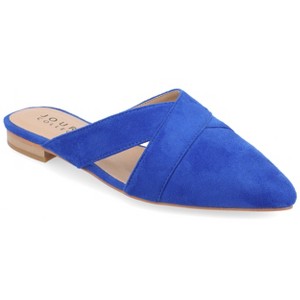 Journee Collection Womens Gerda Slip On Almond Toe Mules Flats - 1 of 4