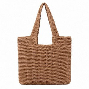 Alilang Woven Crochet Tote Bag with Shoulder Straps Lightweight
