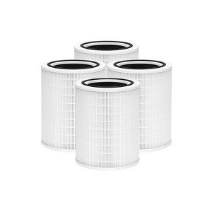 Nispira 12010 Filter Replacement for Clorox Large Air Purifier 11010 11011 3-in-1 True HEPA Activated Carbon Removes Smoke, VOCs, Odor, 4 Packs - 1 of 4