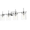 Elegant Lighting Benny 4 light Chrome and Clear Bath Sconce - 4 of 4