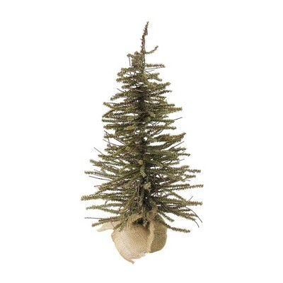 Northlight 2' Unlit Artificial Christmas Tree Warsaw Twig in Burlap Base