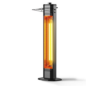 Nfccra Outdoor Electric Patio Heater, 34-inch 1500W Infrared Tower Heater w/ Instant Heat, IPX5 Waterproof, Tip-Over & Overheat Protection - 1 of 4