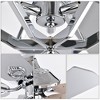 YUHAO 52 Inch Indoor Modern and Contemporary Ceiling Fan with Light and Remote Control - 3 of 4