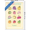 Trends International Pusheen: Fruits - Cute Fruit Grid Framed Wall Poster Prints - 3 of 4