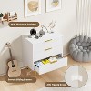 TackView Fluted Dresser with Drawers - Wooden Chest with Metal Handle & Feet for Bedroom, Living Room & Hallway - 2 of 4