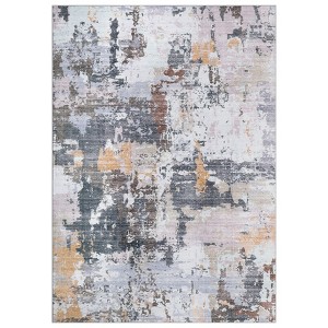 Modern Abstract Large Living Room Bedroom Area Rugs, Washable Soft Non Slip Floor Carpet for Home Office - 1 of 4