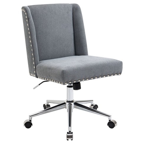 Vinsetto Ergonomic Mesh Office Chair with Lumbar Back Support Swivel Rocking Computer Chair with Adjustable Height and Armrests Grey