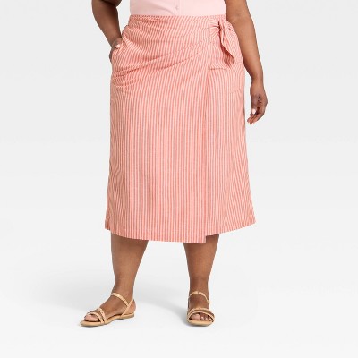 Women's Midi Wrap Skirt - Universal Thread™