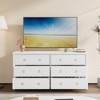 3 Drawer Dresser for Bedroom, Wooden Chest of Drawers with Gold Handles, Media Console Table TV Stand, Freestanding Closet Dresser for Living Room - 2 of 4