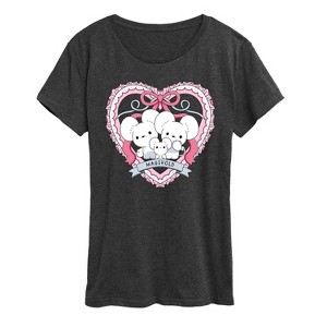 Women's - Pokémon - Maushold 3 Coquette Short Sleeve Graphic T-Shirt - 1 of 3