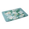 Megan Galante Groovy Floral Memory Foam Bath Rug Blue - Deny Designs: Abstract Microfiber Bathmat, Machine Washable - image 2 of 4