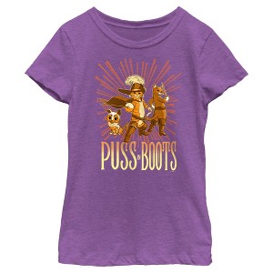 Girl's Puss in Boots: The Last Wish Character Poster T-Shirt - 1 of 4