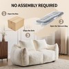 Whisen Giant Bean Bag Couch Ultra Soft Fluffy Loveseat Oversized Chase Lounge Chair with Pillows - 4 of 4