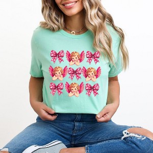 Simply Sage Market Women's Coquette Cupid Chart Short Sleeve Graphic Tee - 1 of 4