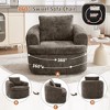 RISOKEYS 360° Swivel Sofa Chair Accent Barrel Chair 36.6" Swivel Round Chair with Dual-layer Cushion Design for Living Room,Bedroom,Office - 2 of 4