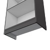 VYNXARIA Vinton Bookcase - Spacious Tier-Shelving Design in Matt Gray/White - 4 of 4