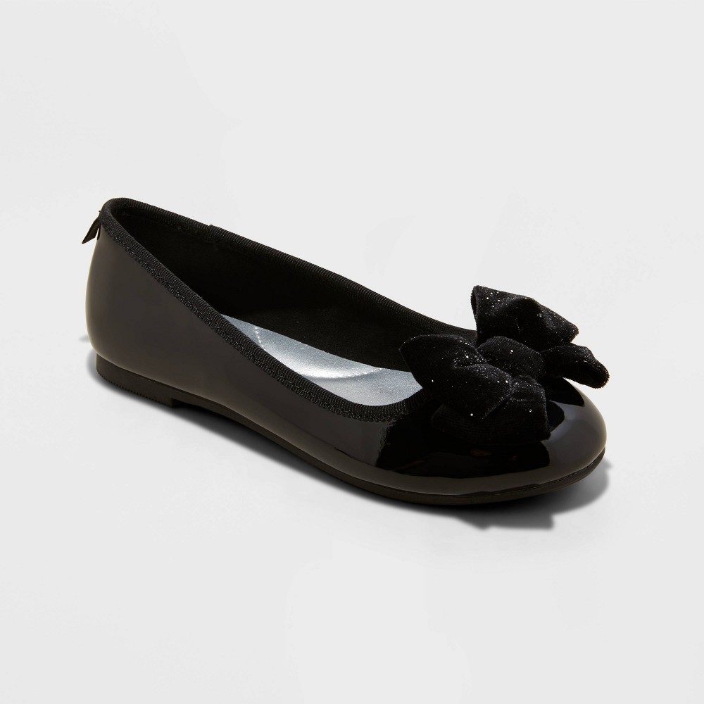 Kids' Ashlyn Ballet Flats - Cat & Jack™ Black size- 5