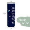 Elanze Designs World's Best Pharmacist Midnight Molecules 20 ounce Stainless Steel Travel Tumbler - 2 of 4
