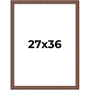 PosterPalooza | 27x36 Modern Bamboo Picture Frame, UV Acrylic, 5 Finishes - 1 of 4