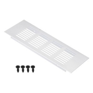 Unique Bargains Aluminum Rectangle Mesh with Mounting Screw Cabinet Air Vent Cover - 1 of 4