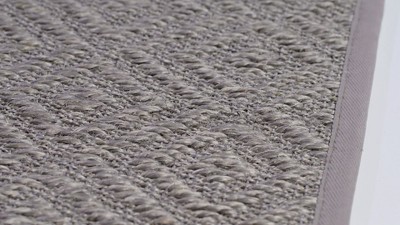 Handmade Gray Cotton 6' x 6' Square Area Rug