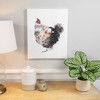 Northlight Hen with Flowers Canvas Wall Art - 19.5" x 15.75" - 2 of 4