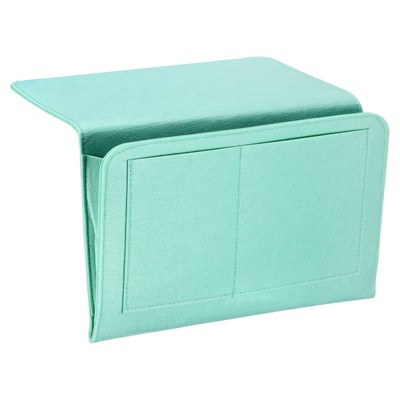 Unique Bargains Felt Bedside Organizer Bed Hanging Caddy 5 Pockets Hanging Bag 1 Pc