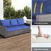 Decksplore 3-Seat Wicker Sofa All-Weather PE Rattan with Cushions Outdoor Patio Essential - 3 of 4
