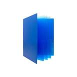 JAM Paper Heavy Duty Plastic Multi-Pocket Folder 10 Pocket Organizer Blue (389MP10bu) 