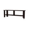INFURNIC TV Stands and Consoles Cope TV Stand with Open Storage for 65 Inch TVs and Scratch Resistant Surface, Brown, 12.2"*47.3"*16.6" - 3 of 4