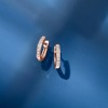 Pure Collection by Ross-Simons 0.10 ct. t.w. Diamond Huggie Hoop Earrings in 14kt Rose Gold - 4 of 4