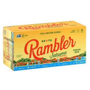 Rambler Satsuma Sparkling Water - 8pk/12 fl oz Cans - 1 of 4