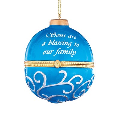 Collections Etc Holiday Sentiment Trinket Ornaments Son : Target