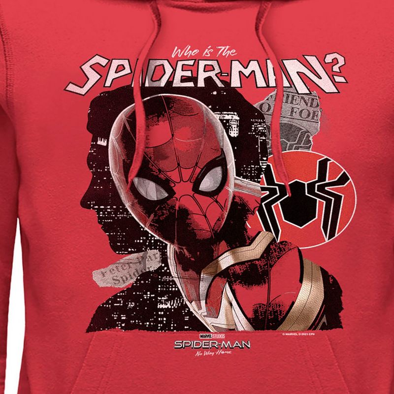 Men's Marvel Spider-Man: No Way Home Who is the Spider-Man Pull Over Hoodie, 2 of 5