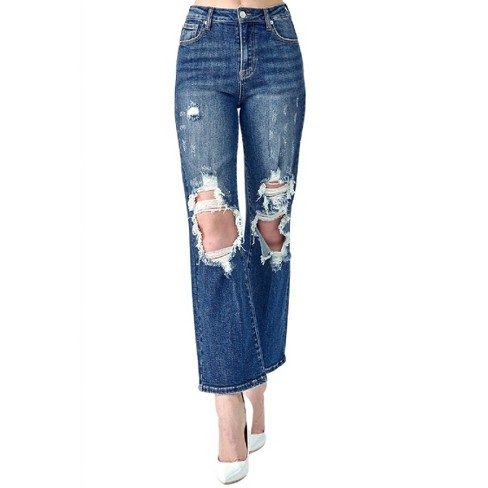 Women's Straight Leg High Rise Jean - RISEN - image 1 of 4