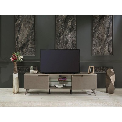 NicBex TV Stands for 66 inch TV,Entertainment Center with 2 Cabinets and 1 Open Shelves,TV Console for Living Room, Bedroom, Home