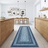 Washable Modern Braided Printed Rug Non Slip Low Pile Rug Soft Contemporary Throw Floor Cover Foldable Indoor Carpet for Living Room Bedroom Playroom - 2 of 4