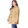 Women's Plus Size Winter Outfits Notched Lapel Double Breasted Overcoats - Agnes Orinda - 4 of 4