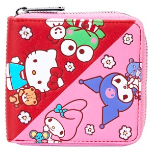 Loungefly SANRIO HELLO KITTY & FRIENDS COLOR BLOCK ZIP WALLET - 1 of 3
