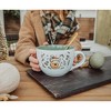 Silver Buffalo Disney Winnie the Pooh Holly Holidays Ceramic Soup Mug | Holds 24 Ounces - 3 of 4
