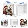 Funny Christmas Signs, Vintage Santa Reindeer Christmas Wooden Box Sign, Santa Claus Decor - 2 of 4