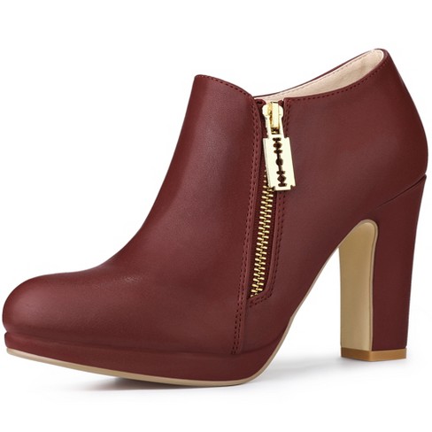 Burgundy deals booties target